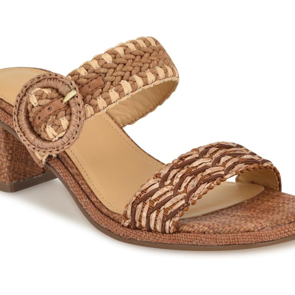 Nine West Emerey Woven Slide Sandals